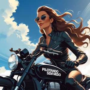 Imagem de capa para o Ebook Pilotando sem medo - Guia completo de moto para mulheres
