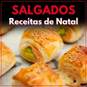 Imagem de capa para o Ebook Receitas de Natal - SALGADOS