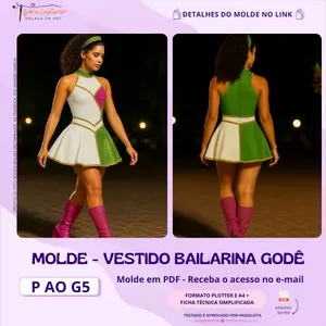 Imagem de capa para o Curso online Molde Vestido Bailarina Godê 