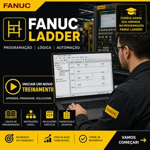Imagem do curso FANUC LADDER NA PRATICA. 