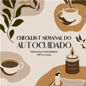 Imagem de capa para o Ebook Checklist Semanal de Autocuidado