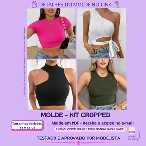 Imagem de capa para o Curso online Molde Kit Cropped 
