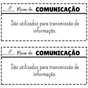 Imagem de capa para o Ebook Atividade - Meios de comunicação