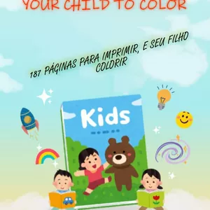 Imagem de capa para o Ebook kids coloring books -256 Pages