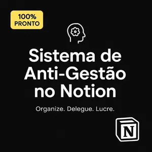 Imagem de capa para o Curso online Template Notion | Sistema Anti-Gestão