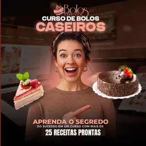 Imagem de capa para o Curso online Faturando em casa com bolos caseiros