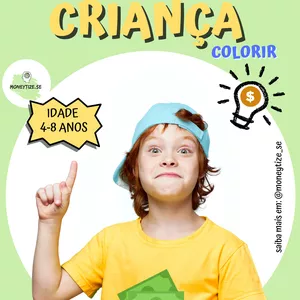 Imagem de capa para o Ebook Livro finanças para colorir - Versão Português 🇧🇷