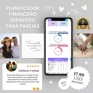 Imagen de portada para Ebook Planificador financiero para parejas ¡presupuesto definitivo! 