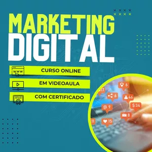 Imagem de Curso de Marketing Digital em Videoaula com Certificado criado por Qualifica Brasil na hotmart
