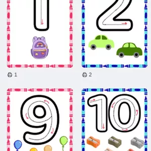 Imagen de portada para Ebook Material didáctico de números para preescolar