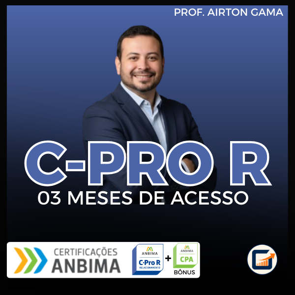 Imagem do curso APROVAÇÃO C-PRO R | 03 MESES DE ACESSO (GANHE DE BÔNUS PREPARATÓRIO CPA)