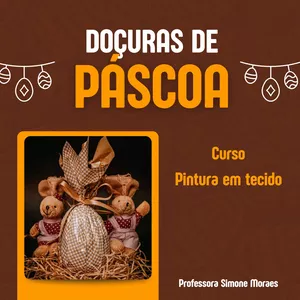 Imagem de capa para o Curso online Doçuras de Pascoa