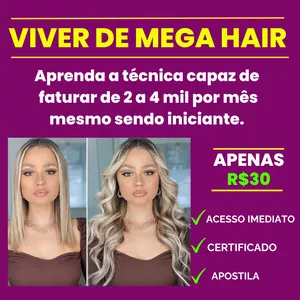 Imagem do curso Viver de Mega-Hair Microlink ★★