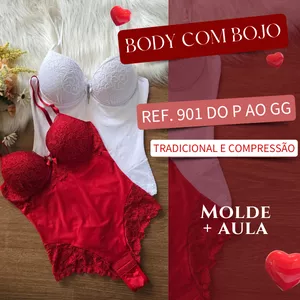 Imagem de capa para o Curso online Molde Body com Bojo Ref. 901 + Aula (Grade P ao GG)