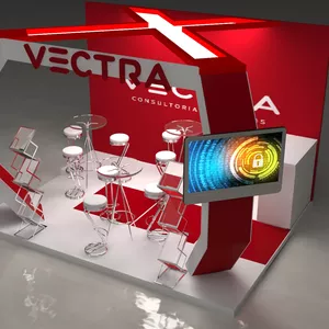 Imagem de capa para o Curso online PROJETO DE STAND EM 3D PARA AUTOCAD - VECTRA 3 em 1