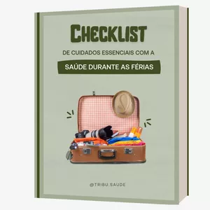 Imagem de capa para o Ebook Saúde em Viagens - Dicas práticas para uma viagem sem sustos