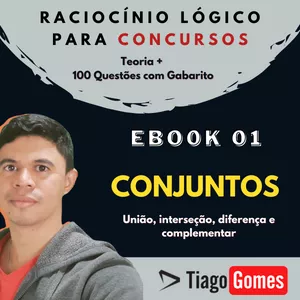 Imagem de capa para o Ebook Ebook 01 Conjuntos - União, interseção, diferença e complementar