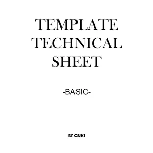 Cover image for Ebook Basic technical sheet template for garments