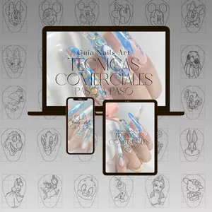 Imagen de portada para Ebook Dúo Practico (Guía Nails Art Paso a Paso Técnicas Comerciales + Cuaderno con 14 Plantillas)