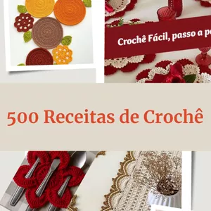Imagem de capa para o Curso online 500 RECEITAS DE CROCHÊ DO BASICO AO AVANÇADO