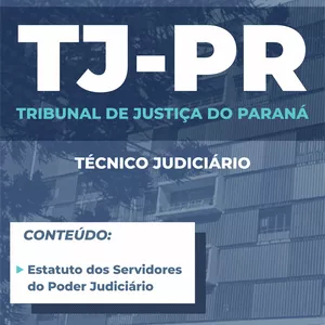 Imagem principal do produto Caderno do Estatuto dos Servidores do Poder Judiciário - Técnico Judiciário TJPR