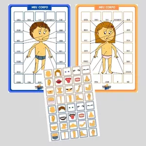 Imagem de capa para o Ebook Atividade Pedagógica- Tabuleiro MEU CORPO