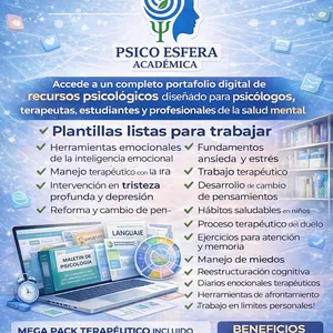 Imagen de portada para Ebook MEGA PACK TERAPÉUTICO PARA PSICÓLOGOS 