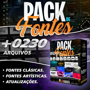 Imagem de capa para o Ebook Pacote de Fontes