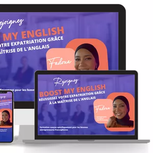 Cover image for Online course LE PROGRAMME BOOST MY ENGLISH : Une formation vidéo accentuée sur la pratique de l'anglais pour progresser rapidement et parler l'anglais comme un.e « native ».  