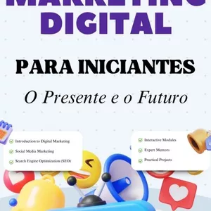 Imagem de capa para o Ebook Marketing Digital para Iniciantes – O Presente e o Futuro