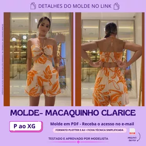 Imagem de capa para o Curso online Molde Macaquinho Clarice