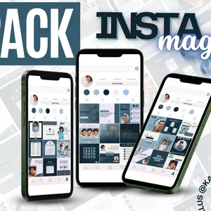 Imagem de capa para o Ebook PACK INSTAMAGIC - 50 TEMPLATES