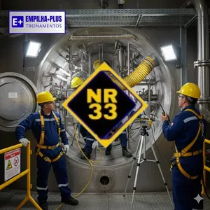 Imagem do curso NR-33 – Segurança e Saúde nos Trabalhos em Espaços Confinados