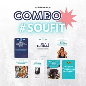 Imagem de capa para o Ebook COMBO #SOUFIT: 7 E-EBOOKS PELO PREÇO DE 1 (Receitas, guia alimentar e muito mais)