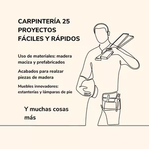Imagen de portada para Ebook Carpintería 25 proyectos fáciles y rápidos