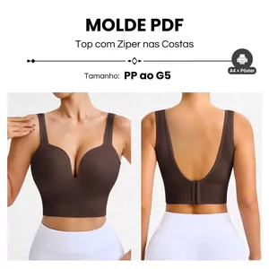 Imagem de capa para o Ebook MOLDE TOP COM ZIPER NAS COSTAS