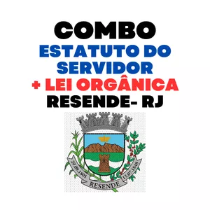 Imagem de capa para o Ebook COMBO RESENDE RJ - 100 QUESTÕES - LOM+ESTATUTO DO SERVIDOR 