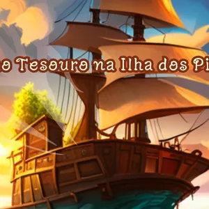 Imagem de capa para o Ebook A Caça ao Tesouro na Ilha dos Piratinhas