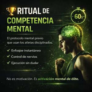 Imagen de portada para Curso online Agregar al Carrito: RITUAL DE COMPETENCIA MENTAL  El protocolo previo que usan los atletas disciplinados