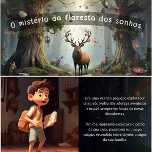 Imagem de capa para o Ebook Ebook infantil “O mistério da floresta dos sonhos”