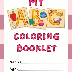 Cover image for Ebook My ABC Coloring Booklet. Activity book 53 pages!!