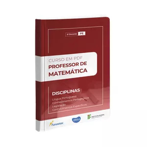 Imagem de capa para o Curso online CURSO EM PDF - PROFESSOR DE MATEMÁTICA - FUNDATEC - IF DOCENTE