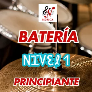 Imagen de portada para Curso online Batería - Nivel 1 - principiante, desde cero.