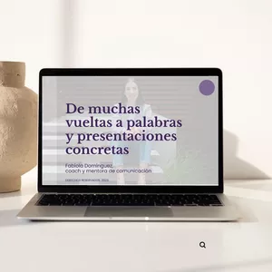 Imagen de portada para Curso online Masterclass: De muchas vueltas a palabras y presentaciones concretas