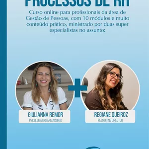Imagem de capa para o Curso online  INTELIGÊNCIA EM PROCESSOS DE RH: Como Atrair e Reter Talentos!