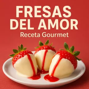 Imagen de portada para Ebook Fresas del Amor – Receta Gourmet Paso a Paso