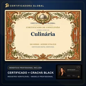 Imagem do curso 🔥 BOLSA 100% [APLICADA] - [MATRÍCULA] CURSO DE FORMAÇÃO EM CULINÁRIA - ACESSO VITALÍCIO - CRACHÁ BLACK + REGISTRO - CASHBACK R$ 25 - BÔNUS APOSTILA EXTRA - CG