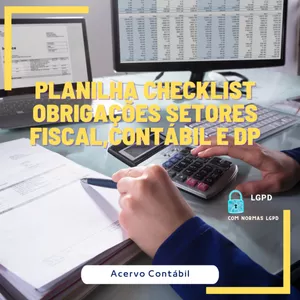 Imagem de capa para o Curso online Planilha Checklist obrigações (LGPD)