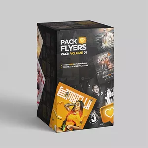 Imagem de capa para o Curso online Pack PSD Flyers (Artistas Vol1)