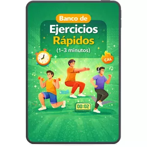 Imagen de portada para Ebook Banco de Ejercicios Rápidos (1–3 minutos)